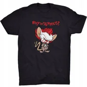 Koszulki męskie - Why So Serious Koszulka Pinky I Mózg Joker Batman - miniaturka - grafika 1