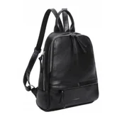 Plecaki - Stylowy Miejski Plecak Damski LUIGISANTO Czarny - miniaturka - grafika 1