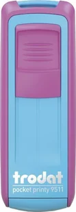 Trodat Pieczątka Trodat Pocket Printy 9511 różowo-turkusowa - Pieczątki - miniaturka - grafika 1