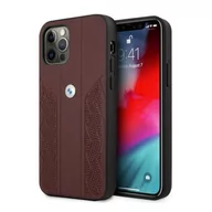 Etui i futerały do telefonów - BMW Etui BMHCP12LRSPPR iPhone 12 Pro Max 6,7" czerwony/red hardcase Leather Curve Perforate - miniaturka - grafika 1