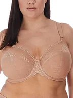Biustonosze - ELOMI Damski biustonosz Charley Stretch Lace Underwire Bra Plunge-BH, beżowy, 75K - miniaturka - grafika 1