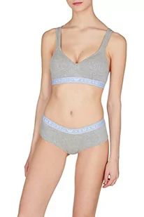 Emporio Armani Damski biustonosz wyściełany, Jasnoszary melanż, S - Biustonosze - miniaturka - grafika 1