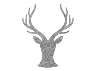 Dekoracja filcowa Renifer - 28 cm - 1 szt. - Ozdoby bożonarodzeniowe - miniaturka - grafika 1