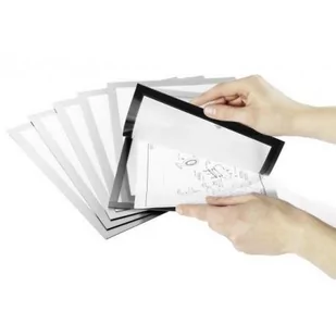 Durable 498501 Duraframe Magnetic Plus A4 498523 rama magnetyczna, woreczki a 2 sztuki, czarna, czarny 498501 - Ramki na zdjęcia - miniaturka - grafika 2