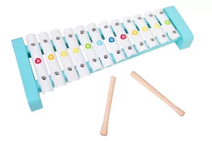 ClassicWorld Cymbałki metalowe Tukan w niebieskiej ramie CL4028 - Instrumenty muzyczne dla dzieci - miniaturka - grafika 1