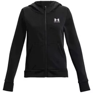 Odzież sportowa dziecięca - Bluza dziewczęca Under Armour Rival Fleece LU FZ Hoodie - miniaturka - grafika 1