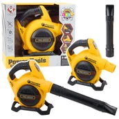 Zabawy w naśladowanie dorosłych - ZABAWKOWA DMUCHAWA DO LIŚCI NA BATERIE DŹWIĘKI ŻÓŁTA - miniaturka - grafika 1