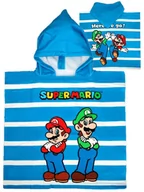 Okrycia kąpielowe dla dzieci - Ponczo poncho ręcznik z kapturem Super Mario Microfibra - miniaturka - grafika 1