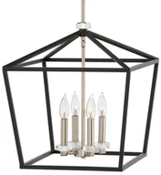 Lampy sufitowe - Quintiesse Stinson QN-STINSON-4P-L-BK lampa wisząca 4x60W/E14 - miniaturka - grafika 1