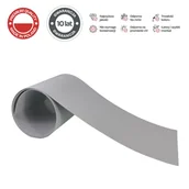 Ogrodzenia - Taśma ogrodzeniowa PASKI 6 x 2,55mb ORANGE 19cm PROTECTO™ SZARA + 12 klipsów - miniaturka - grafika 1