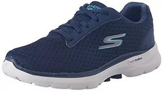 Trampki damskie - Skechers Damskie trampki GO Walk 6 Iconic Vision, granatowe, 2,5 UK - grafika 1