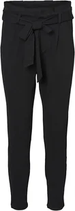 VERO MODA CZARNE SPODNIE CYGARETKI Z WIĄZANYM PASKIEM TALL S/36 JYE - Spodnie damskie - miniaturka - grafika 1