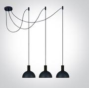 Lampy sufitowe - Omorfo lampa wisząca czarna 63140C/B OneLight - miniaturka - grafika 1