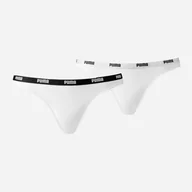 Majtki damskie - Komplet damskich majtek bikini 2 sztuki Puma Women Bikini 2P Hang 90784704 S Biały (8718824910925) - miniaturka - grafika 1