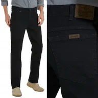 Spodnie męskie - Wrangler REGULAR Black DURABLE JEANS CZARNE SPODNIE JEANSOWE W42 L36 - miniaturka - grafika 1