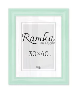 Miętowa ramka na zdjęcia 30x40 cm - Ramki na zdjęcia - miniaturka - grafika 1