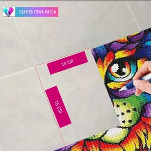 DIAMENTOWA PASJA PAPIER DO HAFTU DIAMENTOWEGO ZABEZPIECZAJĄCY OBRAZKI PRZY WYKLEJANIU AKCESORIA - Zabawki kreatywne - miniaturka - grafika 1