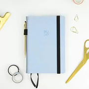 Pozostałe książki obcojęzyczne - Bullet Bullet Journal - Bujo Kolory Niebieski - Motyw 238 A5 Hard Cover Notebook Polipiel - Premium Grase Paper (Blue) - miniaturka - grafika 1