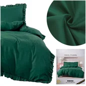 Pościel - Pościel 200 x 220 3cz Satynowa z falbaną Jasir 08 - miniaturka - grafika 1