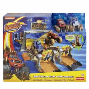 Fisher Price Blaze zestaw Wyścig w błocie GVG53 - Tory, garaże, parkingi - miniaturka - grafika 1