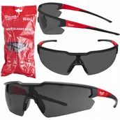 Okulary ochronne - Okulary ochronne odporne na zarysowania ciemne Milwaukee - miniaturka - grafika 1