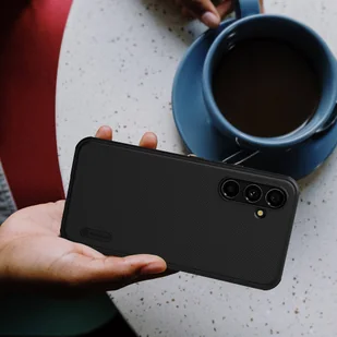 Nillkin Super Frosted Shield Pro etui do Samsung Galaxy A54 5G pancerny pokrowiec + podstawka na telefon czarne - Etui i futerały do telefonów - miniaturka - grafika 8