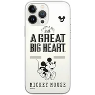 Etui i futerały do telefonów - Etui Disney dedykowane do Iphone 13 MINI, wzór: Mickey 006 Etui częściowo przeźroczyste, oryginalne i oficjalnie licencjonowane - miniaturka - grafika 1