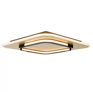 Lampy sufitowe - Kwadratowy plafon Andreas 44114/30/02 Lucide LED 30W 2700K czarny złoty - miniaturka - grafika 1