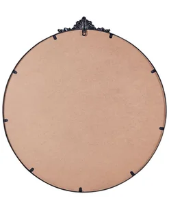 Okrągłe lustro ścienne metalowe ⌀ 67 cm czarne SOMMANT Lumarko! - Lustra - miniaturka - grafika 4