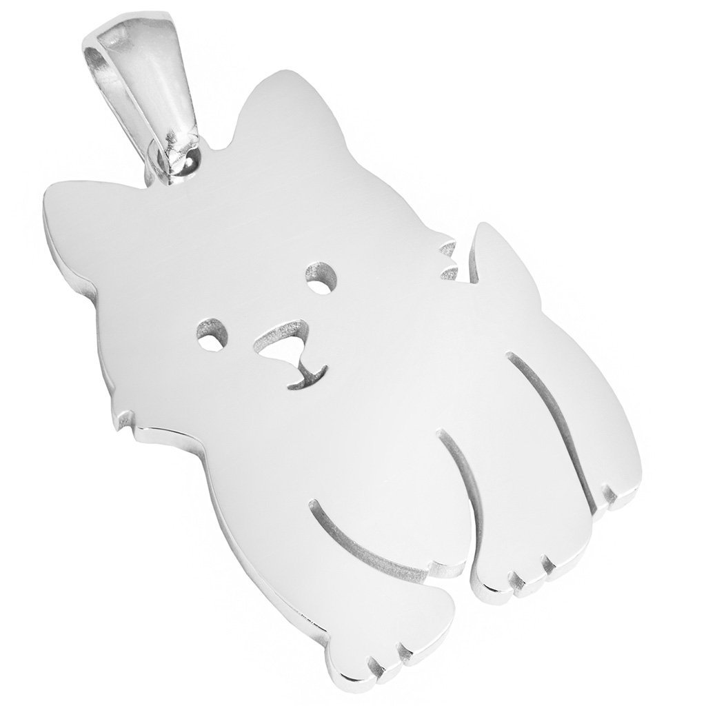 Zawieszka PIES piesek STAL CHIRURGICZNA 316L wisio