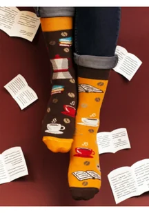 Skarpety Książki i kawa 35-38 Nowa - Moda i uroda - miniaturka - grafika 2