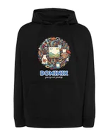 Bluzy męskie - Bluza z kapturem Malarz Personalizowana Ilustracyjna Czarna XL - miniaturka - grafika 1