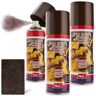 3x SPRAY DO ZAMSZU I NUBUKU PALC 200 ml CIEMNY BRĄZ - Środki do obuwia i ubrań - miniaturka - grafika 1