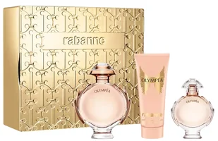 Zestaw damski Paco Rabanne Olympea Woda perfumowana 80 ml + miniaturka 6 ml + balsam do ciała 100 ml (3349668635405) - Zestawy kosmetyków damskich - miniaturka - grafika 1
