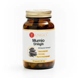 YANGO Mumio ( Shilajit ) 40% kwasów fulwowych 90 kaps. - Przeziębienie i grypa - miniaturka - grafika 1
