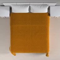 Narzuty - Dekoria Narzuta pikowana w romby miodowy szer.260 × dł.210 cm Velvet 1235-704-23 - miniaturka - grafika 1