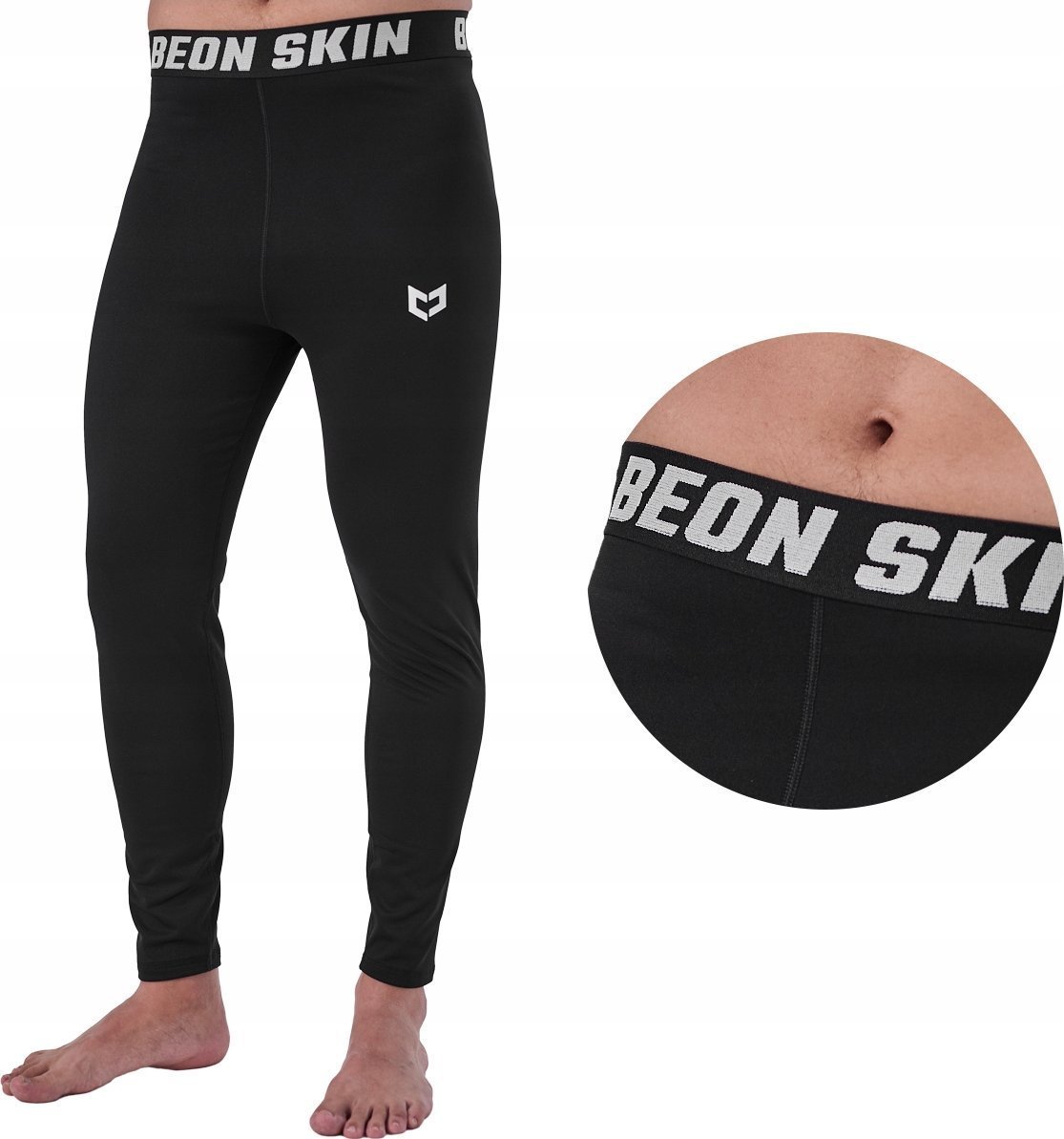 Beon Spodnie termoaktywne męskie Beon Skin Flare Quantum Black L