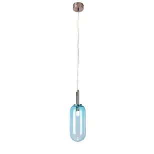 Srebrna lampa wisząca ze szklanym kloszem LED - V013 G0-F83 - Lampy sufitowe - miniaturka - grafika 2