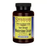 Układ nerwowy - Swanson, Usa Cytrynian Magnezu 225mg Suplement diety 120 tab. - miniaturka - grafika 1