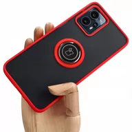 Etui i futerały do telefonów - Bizon Etui Case Hybrid Ring do Motorola Moto G13/G23/G53 5G, czerwone - miniaturka - grafika 1