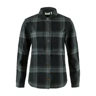 Koszule damskie - Damska koszula zimowa Fjallraven Singi Flannel Overshirt Women black/iron grey - XS - miniaturka - grafika 1