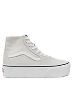Trampki damskie - Vans Sneakersy Sk8-Hi Tapered Stackform VN000CN5BGF1 Szary - miniaturka - grafika 1