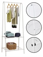 Wieszaki i stojaki - Wieszak stojący na ubrania OLIVIER biały - miniaturka - grafika 1