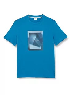 s.Oliver Męski t-shirt z krótkim rękawem, niebiesko-zielony, XL, Niebieski zielony, XL - Koszulki męskie - miniaturka - grafika 1