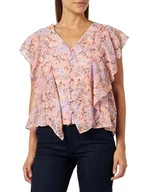 Bluzki damskie - usha Damska bluzka, różowa, wielokolorowa, L - miniaturka - grafika 1