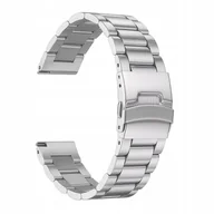 Akcesoria do zegarków - PASEK STALOWA BRANSOLETA DO ZEGARKA SMARTWATCH'A 22MM UNIWERSALNA - miniaturka - grafika 1