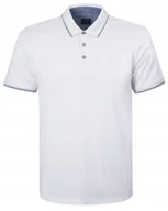Koszulki męskie - POLO Koszulka Męska BIAŁA Bawełniana BORON Elegancka XL Pako Jeans - miniaturka - grafika 1
