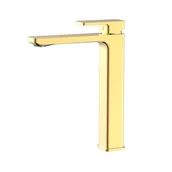 Baterie umywalkowe - Durasan Bateria umywalkowa wysoka Montana złota - miniaturka - grafika 1