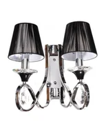 Lampy ścienne - Lumina Deco NEGRIO W2 Czarny LDW 8903-2 Kinkiet - miniaturka - grafika 1