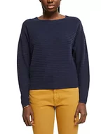 Swetry damskie - ESPRIT Damski sweter 013EE1I311, 400/NAVY, XXL, 400/granatowy, XXL - miniaturka - grafika 1